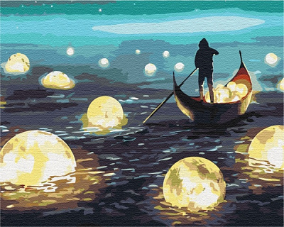 Картина за номерами Місячна прогулянка PBS51420 40x50 см Brushme