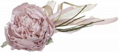 Квітка декоративна піон зі стрічками 8 см