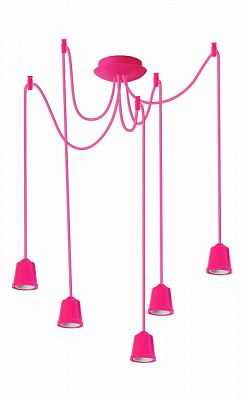 Подвес ERKA 525 5x60 Вт E27 розовый 525006 
