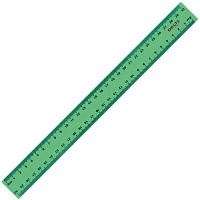 Лінійка пластикова 30 см зелена D9800-02
