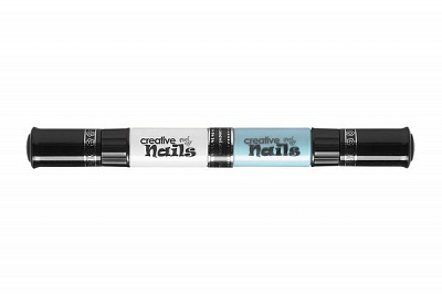 Лак для ногтей Creative Nails на водной основе 2 цвета (белый + голубой)