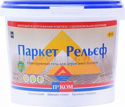 Ґрунт Ircom Decor Паркет-Рельєф ІР-32 глибокий мат безбарвний 3 л