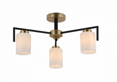 Люстра потолочная Blitz 3x60 Вт E27 черный/золото 8250-43 