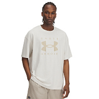 Футболка Under Armour M HW OS Branded SS 1389146-110 р.XL бежевый