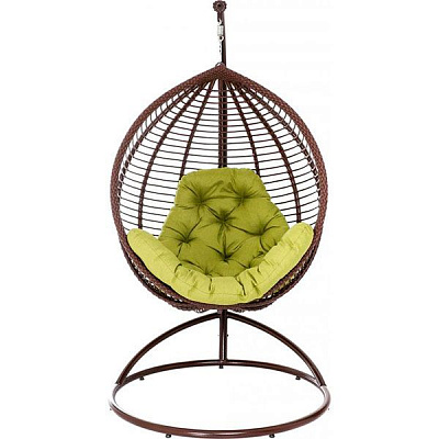 Кресло-кокон Indigo с подушкой коричневый