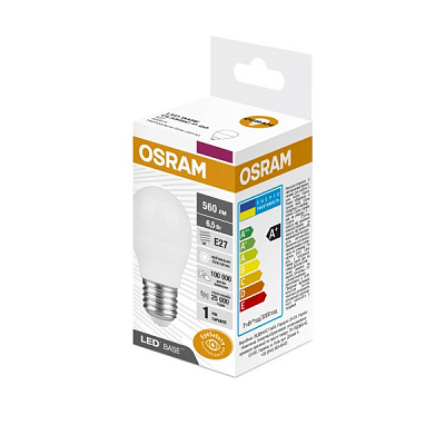 Лампа світлодіодна Osram Classic 6,5 Вт A60 матова E27 220 В 3000 К LBE CLA 6,5W 830