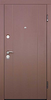 Дверь входная Abwehr АП1-386 096П (RAL8017+)(V)(ТО) Kale257/Kale252 коричневый 2050x960мм правая