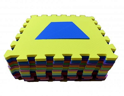 Килимок-пазл Termoizol Весела геометрія 13,5х13,5 см 12 шт./уп.