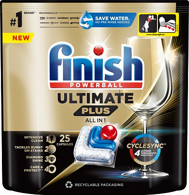Таблетки для ПММ Finish Ultimate Plus All in 1 25 шт.