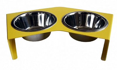 Підставка під миски Magnetto Magnetto ЗігЗаг 2шт 600 мл h7,5 см чорний Ф-000011