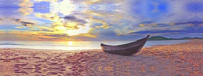 Репродукция Old Boat 150-19 50x150 см RozenfeldArt 