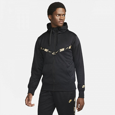 Джемпер Nike M NSW REPEAT PK FZ HOODIE GOLD DQ1933-010 р. XL чорний