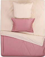 Комплект постельного белья Loft 1,5 розово-бежевый Karna 