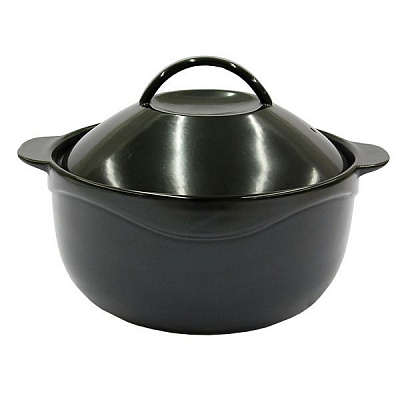 Кастрюля керамическая черная 3.5 л