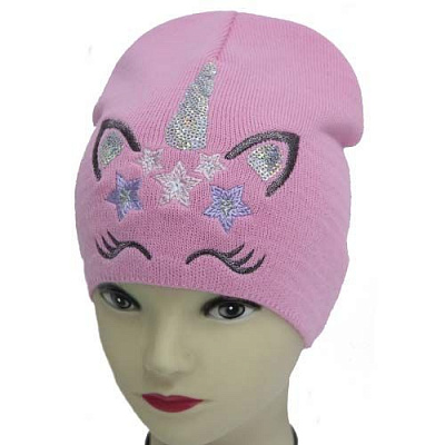 Шапка для дівчаток Luna Kids р.48-50 молочний 2287