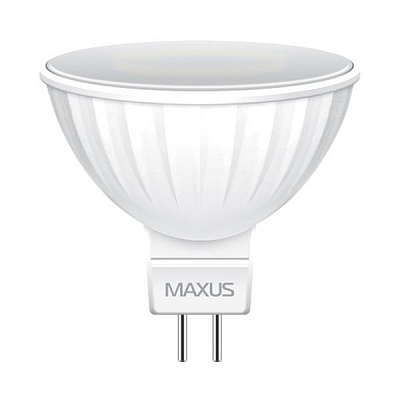 Лампа світлодіодна Maxus 3 Вт MR16 матова GU5.3 220 В 3000 К 1-LED-511