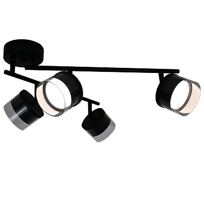 Люстра потолочная Victoria Lighting 4x12 Вт GX53 черный Often/PL4 black