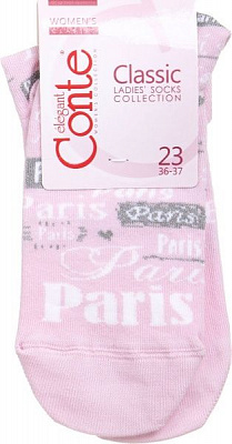 Шкарпетки Conte CLASSIC 16С-26СП 097 р. 23 рожевий 1 шт.