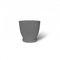 Горшок керамический Резон Конус круглый 2,5л серый 
