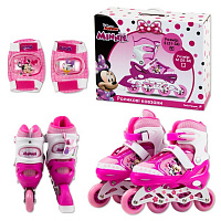 Роликовые коньки Disney Минни Маус RL2116 р. 31-34 розовый