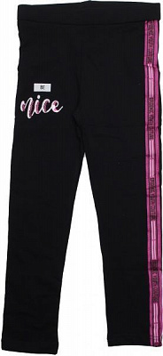 Легінси ALG для дівчаток 720761 р.134 чорний із рожевим