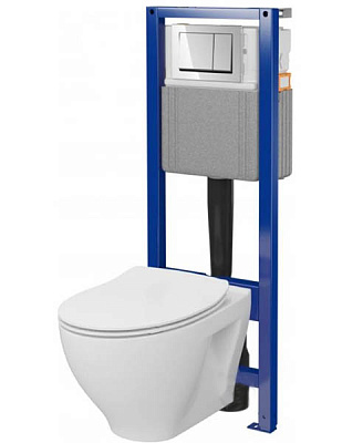 Комплект инсталляции Cersanit СЕТ C46: SYSTEM 40 механическая + подвесной унитаз MODUO 214