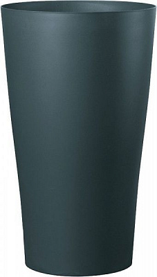 Горщик пластиковий DEROMA Реверсо круглий 54,1л чорний