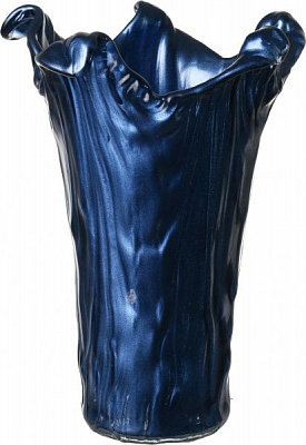 Ваза Astro 28х35 см синій металік Antonio Tammaro