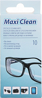 Влажные салфетки Maxi Clean для ухода за очками 10 шт.