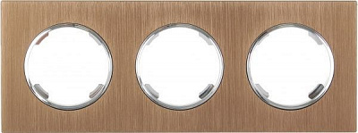 Рамка тримісна HausMark Bela антична бронза SNG-FRM.RD20G3-AB