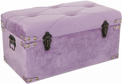 Скриня-пуф Велюр лавандовий 57х30х29 см
