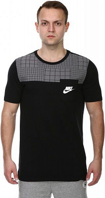 Футболка Nike M NSW TEE DRPTL AV15 PKT PRNT 834727-010 S чорний