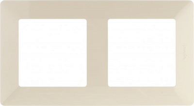 Рамка двухместная Legrand Life универсальная кремовый 754042