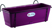 Ящик балконный Stefanplast Liberty прямоугольный 9л фиолетовый (87517) 