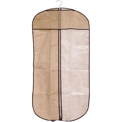 Чохол для одягу складной бежевий Vivendi 115x60 см бежевий/прозорий
