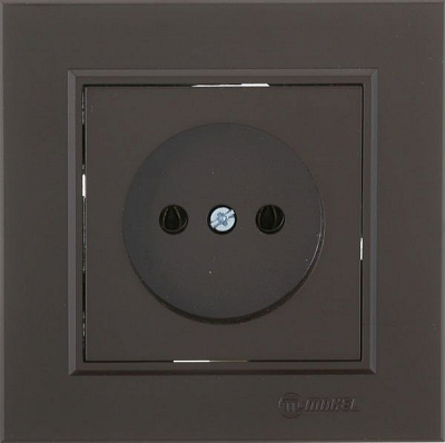 Розетка без заземлення Makel Karea без шторок без кришки коричневий