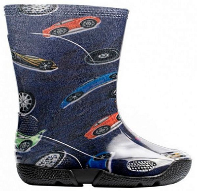 Сапоги резиновые Олдком Cartoon Auto р.25 синий 
