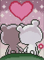 Алмазна мозаїка Закохані ведмежата ©Mariia Davydova Ideyka