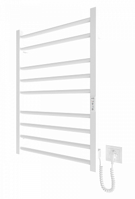 Полотенцесушитель электрический ScandiSPA Linea 770х530 ЧМ белый мат