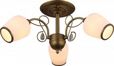 Люстра потолочная Altalusse 3x40 Вт E14 золотая бронза INL-6108C-03 