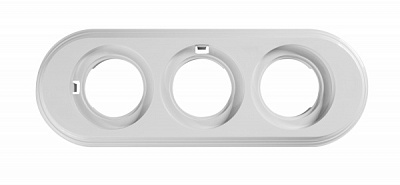 Рамка тримісна Bironi універсальна білий BF1-630-21