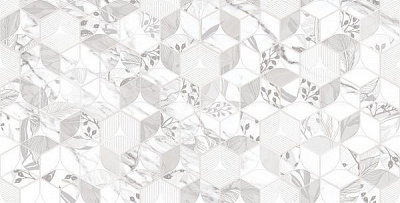 Плитка Allore Group Cassana White W\DEC M NR Satin 31x61 (2 сорт) 