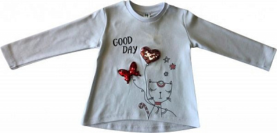 Джемпер Roksana 1067/22006 Серце паєтки р.98-104 білий