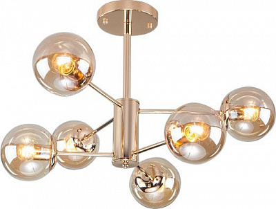 Люстра потолочная Strotskis Ascot 6x60 Вт E27 золотой 30166/6 