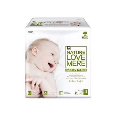 Підгузки Nature Love Mere Magic Soft Fit Band 9-12 кг L 22 шт.