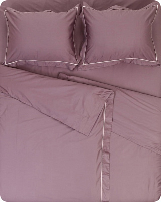 Комплект постільної білизни Solid сімейний бузковий La Nuit