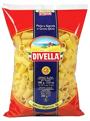 Макароны Divella Mezzi rigatoni 500 г 