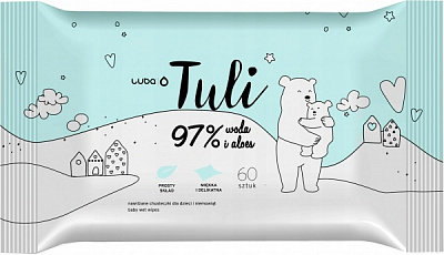 Влажные салфетки Tuli 60 шт.