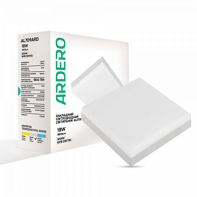 Светильник административный LED ARDERO 18 Вт IP40 белый AL709ARD 