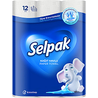 Паперові рушники Selpak Super Absorbent тришаровий 12 шт.